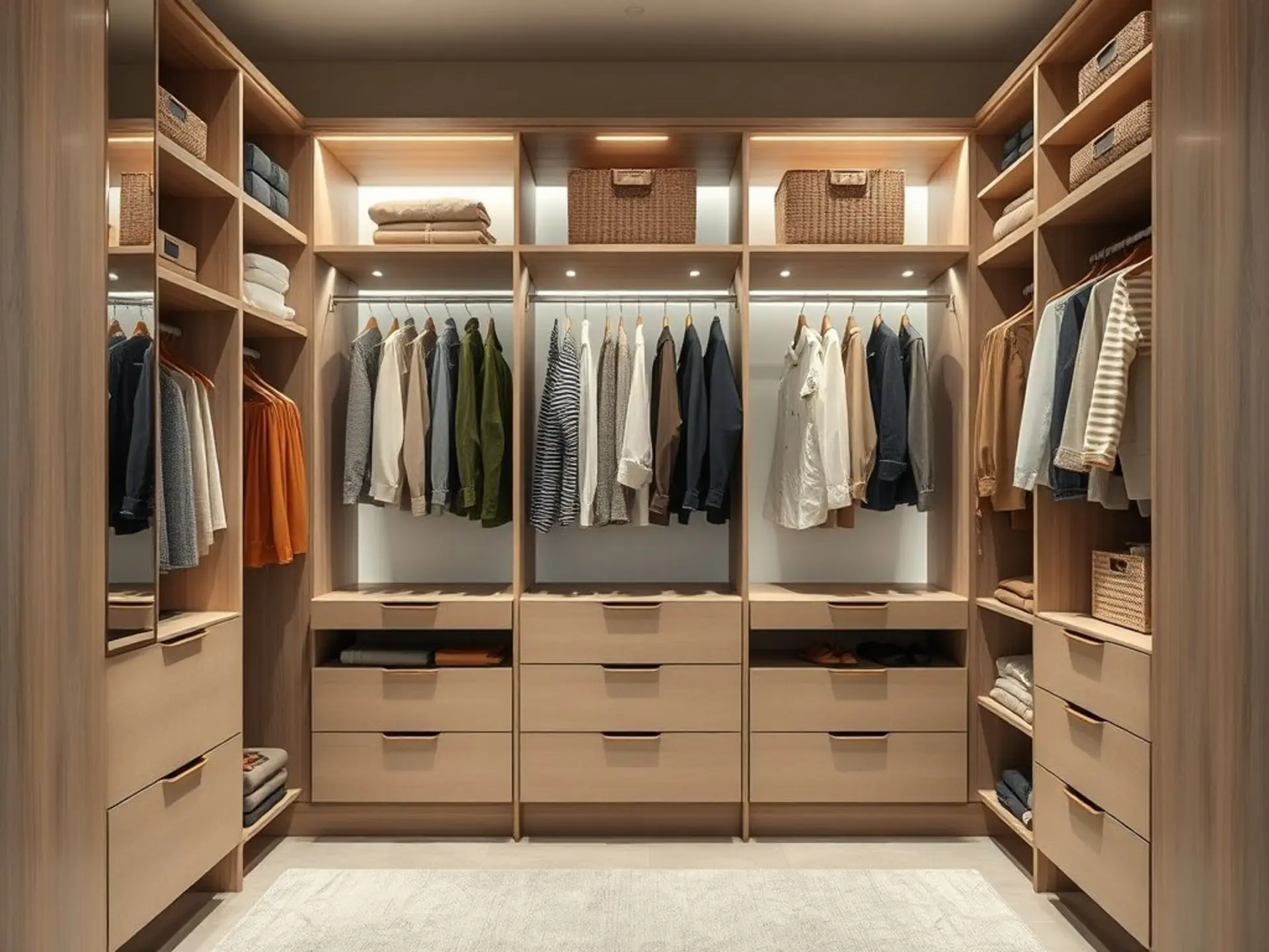 Гардеробная своими руками: функциональное зонирование и стильные решения